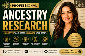 ancestry research, family tree and genealogy research