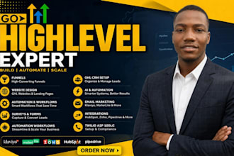 gohighlevel expert ghl CRM automation website sales funnel workflow ai twilio