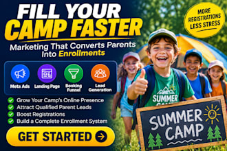 summer camp enrollment leads camp marketing leads meta ads registration funnel
