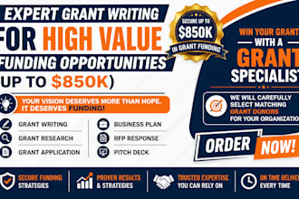 do grant writing, grant research, grant proposal and grant application