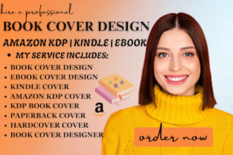do modern book cover design, ebook cover and kindle cover for amazon KDP