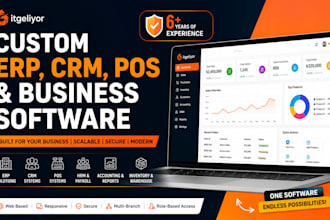 develop custom erp CRM pos hrm and accounting business software