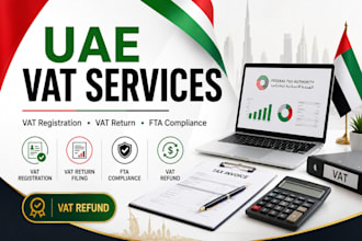 do uae vat registration, vat return filing, fta compliances and vat refund