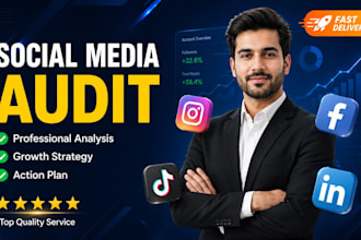 be your social media auditor and do social media audit