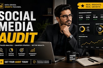 be your social media auditor and do social media audit