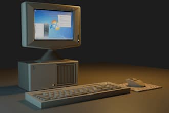 3d model an object in low poly