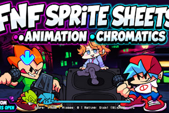 make fnf sprite sheets, animations and chromatics