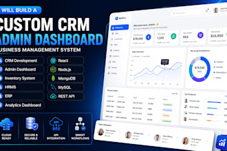 build a custom CRM, admin dashboard, or business management system