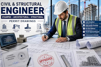 design structural engineering permit drawings for residential buildings permit