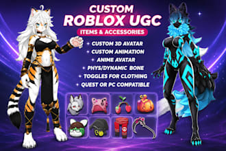 custom vrchat furry avatar sfw fursona vtuber vrm nsfw anime avatar pc and quest