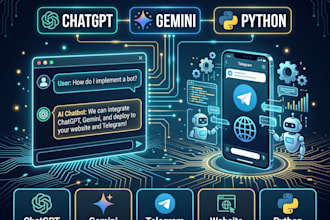 build ai chatbot using chatgpt, gemini API, or python