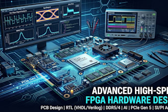 design fpga pcb, ddr4 ddr5 memory, pcie and ai hardware
