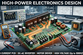 design inverter pcb, motor driver and power electronics circuits