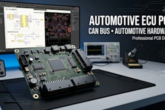 create professional ecu pcb, can bus, automotive electronics and hardware