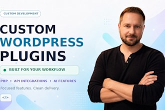 develop a custom wordpress plugin