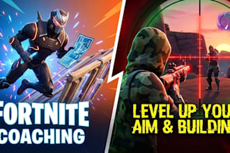 coach you in fortnite to improve your aim building and game sense