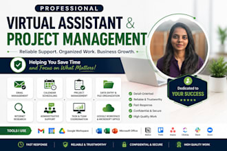 provide professional virtual assistant and pm services