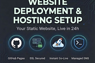 setup and deploy your website to hosting