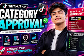tiktok shop category approval shop reinstatement fix restricted product category