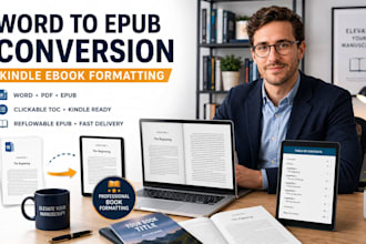 convert word pdf to epub kindle ebook formatting, ebook epub conversion service