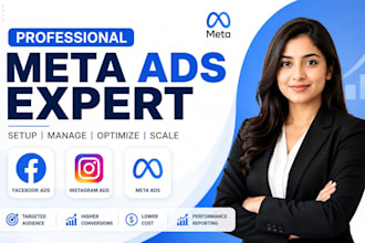 set up facebook ads campaign, instagram ads, and meta ads marketing