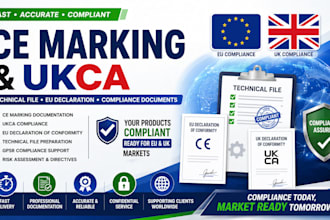 prepare ukca ce marking eu declaration and technical compliance documents