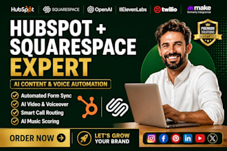 integrate hubspot squarespace pika murf udio instagram synthflow manychat