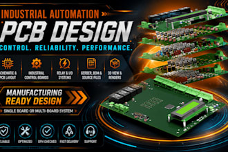 design industrial automation pcb machine control relay board and production file
