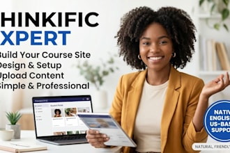 build or redesign your kajabi thinkific teachable online course website
