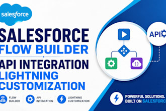 build salesforce flow builder api integration lightning customization