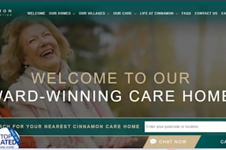 build wix memory care facility assisted living and senior care website