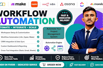 automate clickup asana crm n8n workflow for  project management