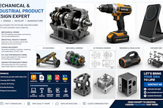 mechanical design industrial product design fusion 360 stl file manufacturing