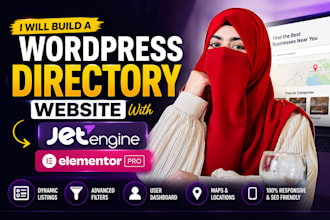build a wordpress directory website with jetengine and elementor pro