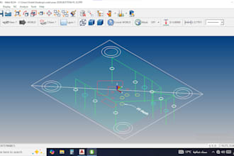 create 2d cnc vmc programming and  autocad drawing for machining