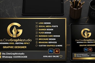 design professional business card and stationery