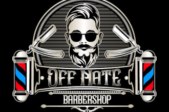 design unique barber shop logo