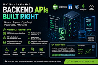 develop your backend using node js and express