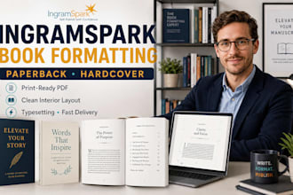 format ingramspark paperback book layout, ingramspark hardcover book formatting