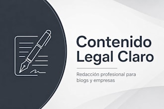 escribo contenido legal claro para blogs y empresas