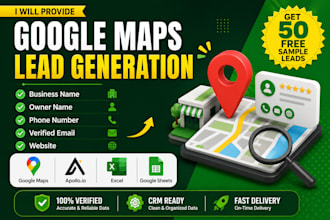 do local business lead generation with google maps scraping