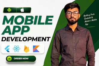 create android app, ios app and flutter mobile app for your business