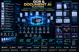 develop ocr document, ai computer vision opencv python text recognition solution