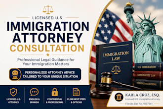 provide a legal consultation with a US immigration attorney