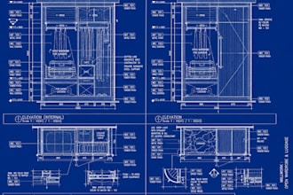 create autocad shop drawings for interior, furniture, and joinery