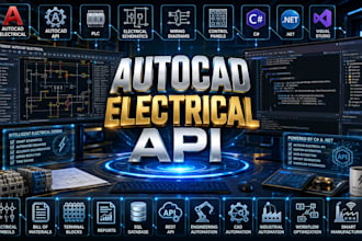 develop autocad electrical plugin api automation, schematic design tools