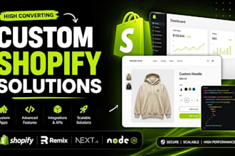 develop custom shopify apps, features and ecommerce solutions
