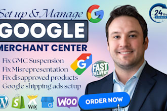 fix google merchant center suspension, misrepresentation and shopping ads fast