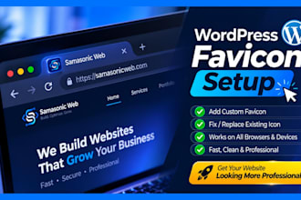 add a professional wordpress favicon or site icon