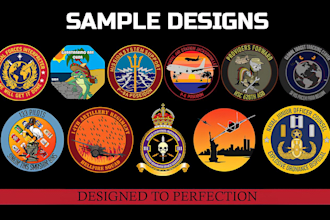 design official military police badge, logo, patch and sticker